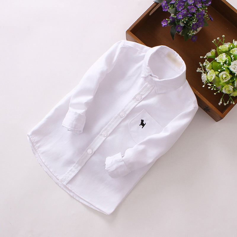Camisas infantis de manga comprida para meninos - O Retalho