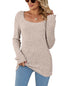 Blusa manga longa casual - O Retalho