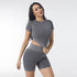 Conjunto de Yoga Sem Costuras para Mulheres - Elegância e Desempenho em Cada Movimento - O Retalho