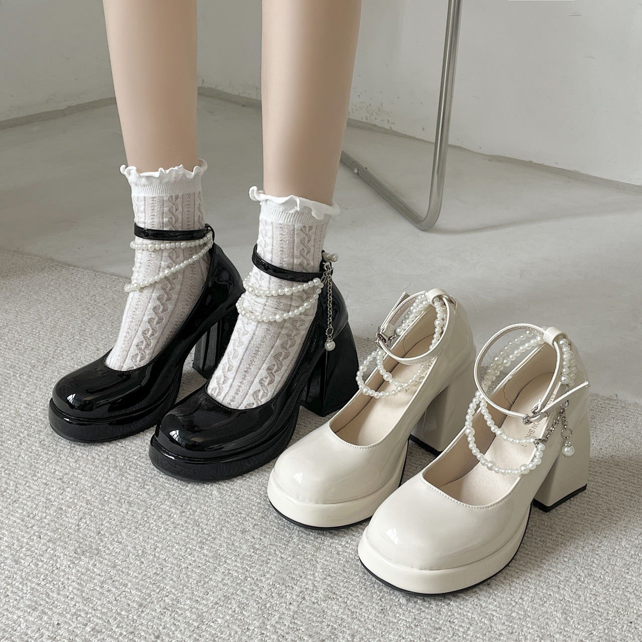 Sapatos de Salto Alto elegantes para meninas - O Retalho