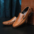 sapatos casuais de couro de primeira camada para homem - O Retalho