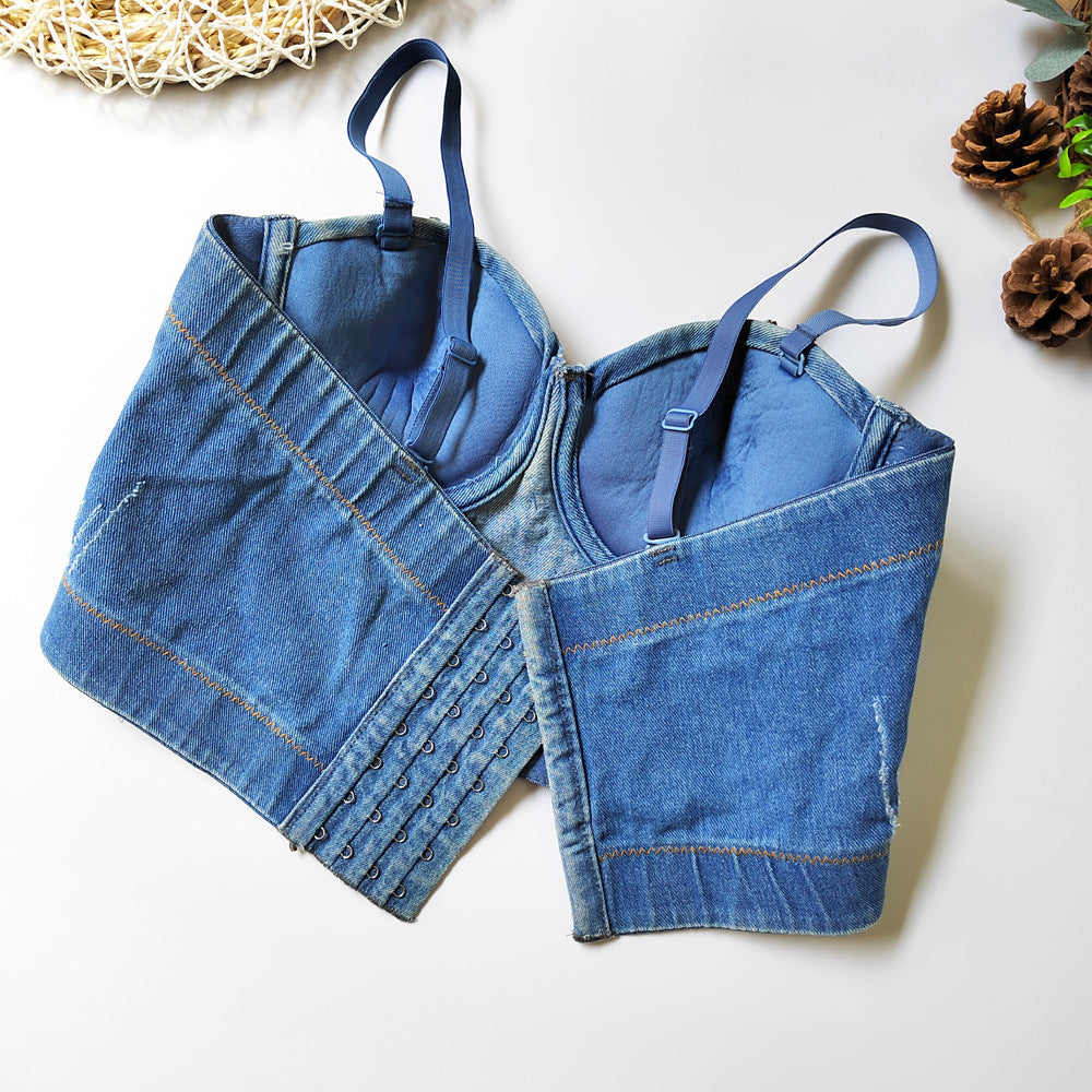 Top de ganga jeans - O Retalho