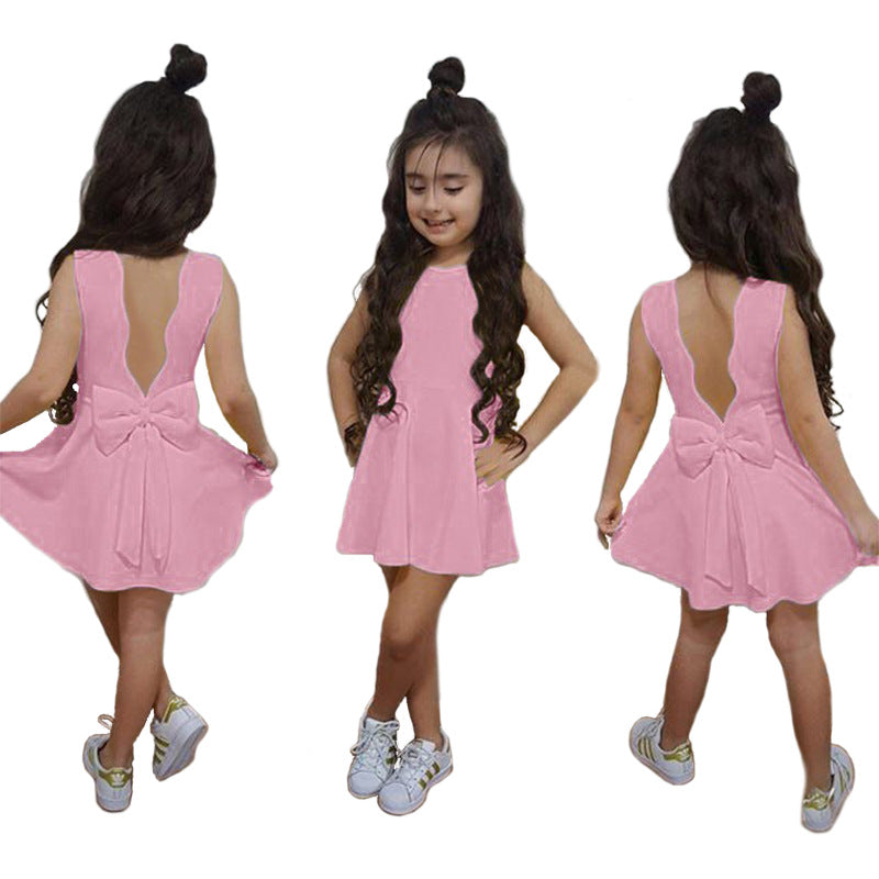 Vestido de princesa com laço menina - O Retalho