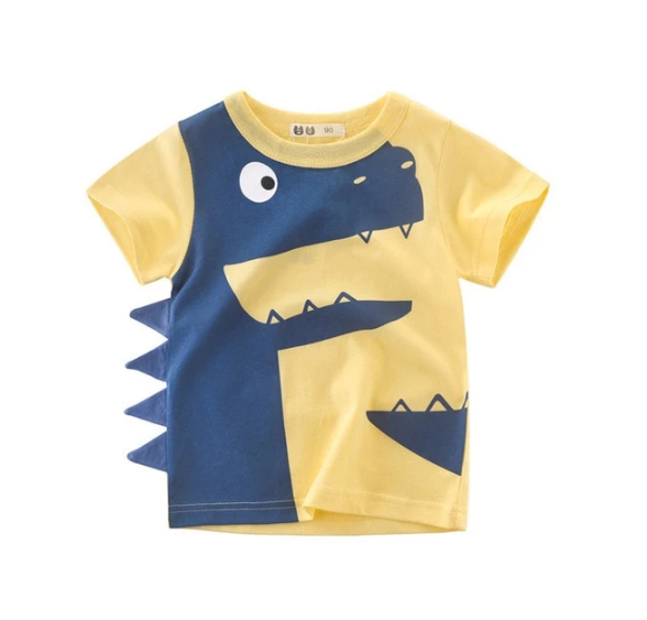 camiseta infantis de algodão e mangas curtas - O Retalho
