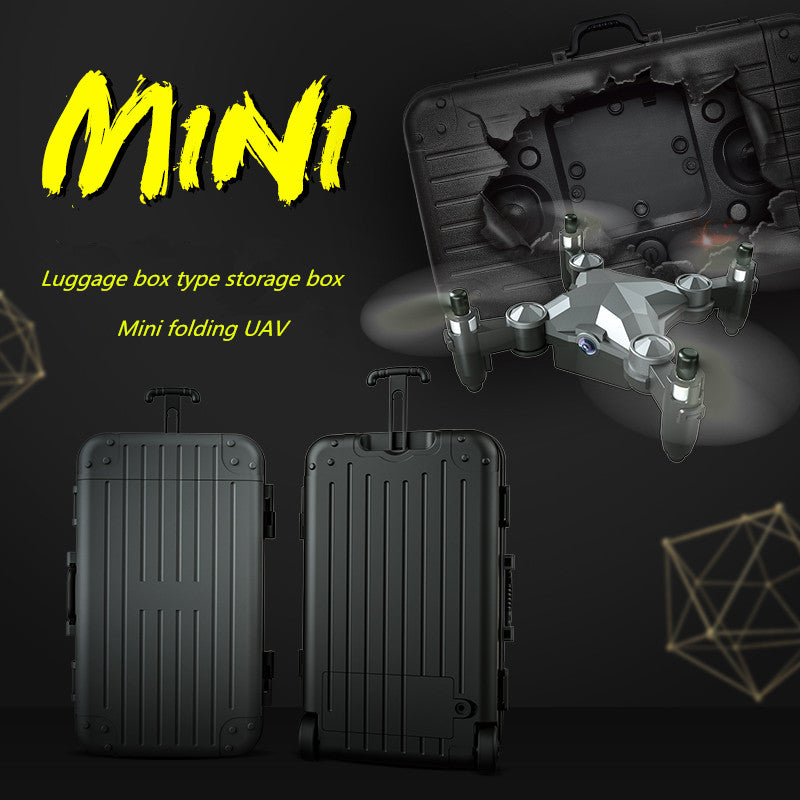 Nova caixa de armazenamento de bagagem dobrável mini uav fotografia aérea controle remoto quatro eixos crianças brinquedos drone - O Retalho