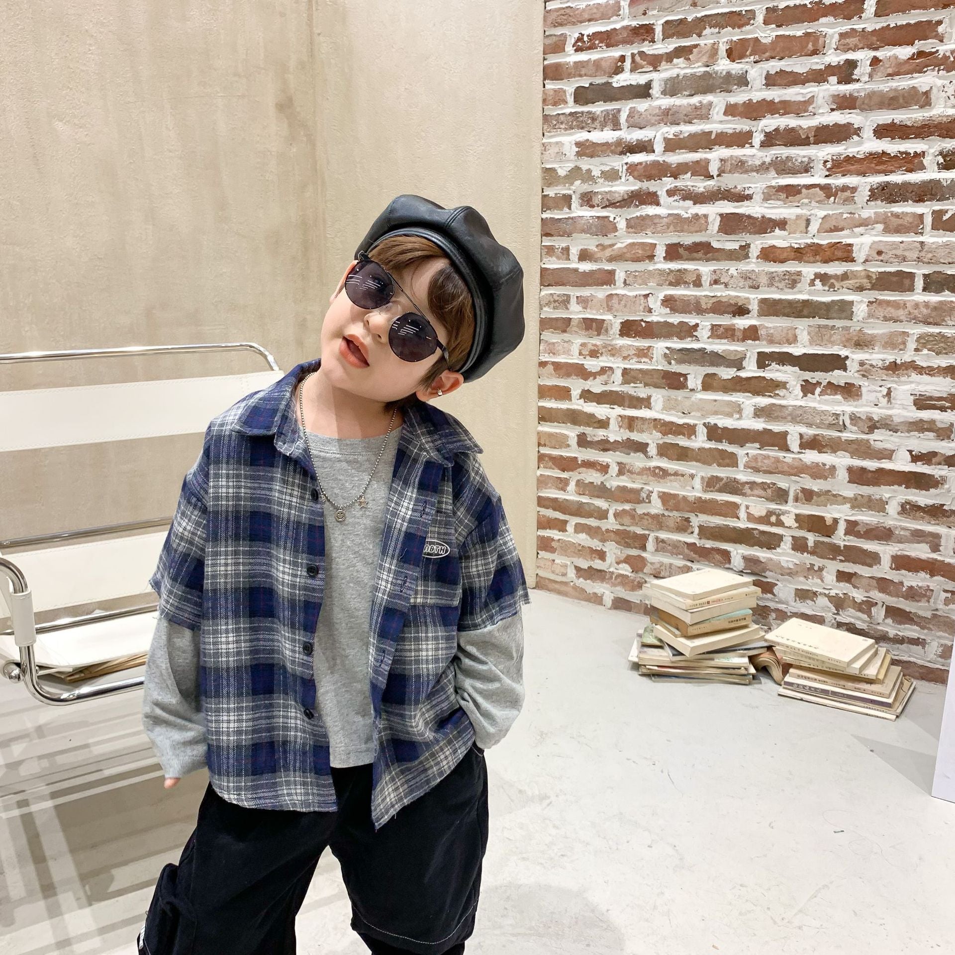 Camisa de Xadrez Infantil Casual - O Retalho