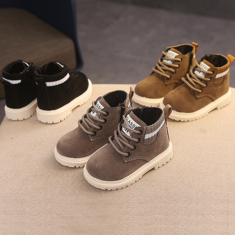Botas de Couro Quentes e Espessas para Meninos - O Retalho
