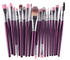 Conjunto de pincéis de maquiagem: pincel para pó solto, pincel de blush e pincel de sombra. - O Retalho