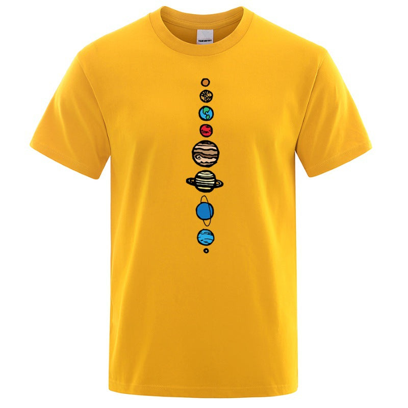 Camiseta Manga curta masculina estampada de gola redonda - O Retalho