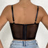 Crop top de renda com estampa floral bordado - O Retalho