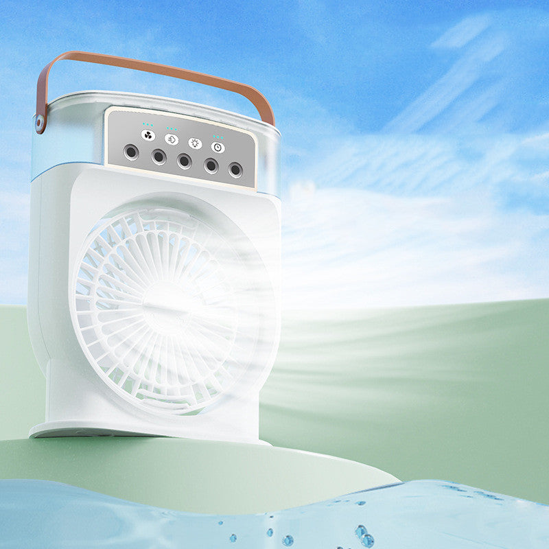 Ar-Condicionado Portátil USB com Ventilador de Refrigeração❄️🌈💨 - O Retalho