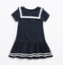 Vestido elegante para meninas com detalhes de cor branca - O Retalho