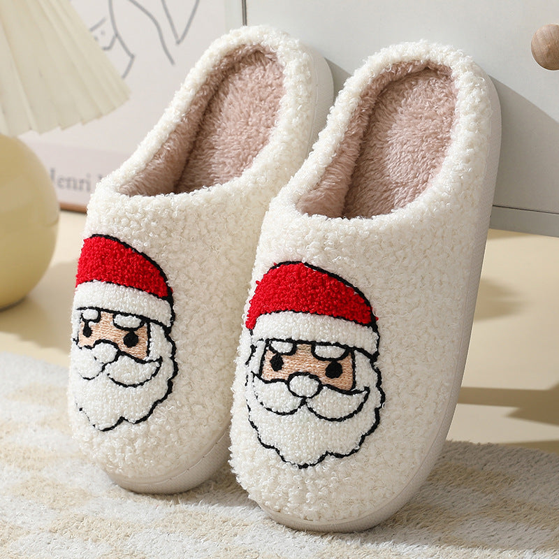 chinelos de algodão para mulheres e homens casais de inverno e quente, sapatos peludos - O Retalho