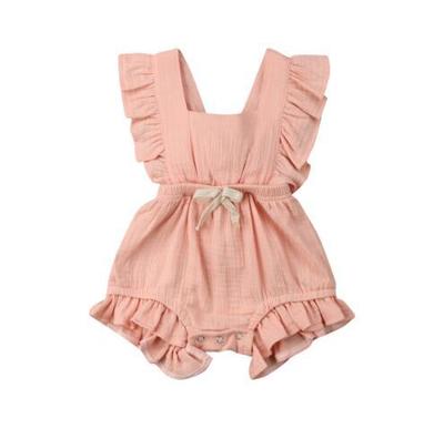 Vestido de bebê com laço e manga - O Retalho