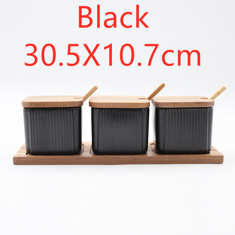 Household Seasoning Box Ceramic Seasoning Jar Set - O Retalho