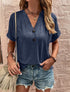 Camiseta com botões estilo americana - O Retalho