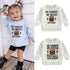 Kids Rugby Letters Print Pullover Long Sleeve Sweatshirt - O Retalho