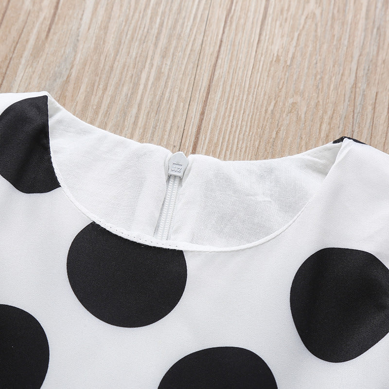 Vestidos para meninas com bolinhas e laço - O Retalho