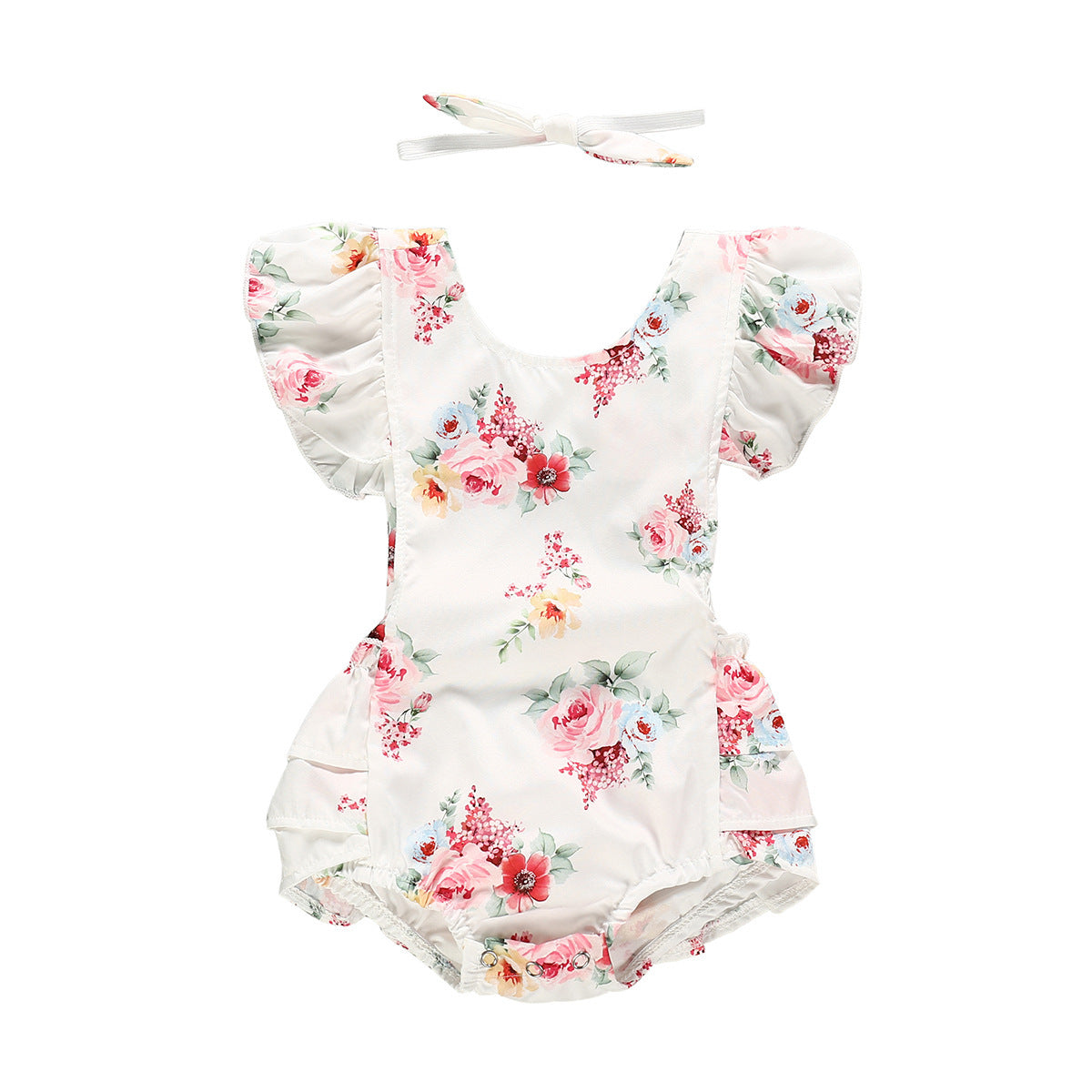 Roupa de Bebê Menina Floral para o Verão - O Retalho