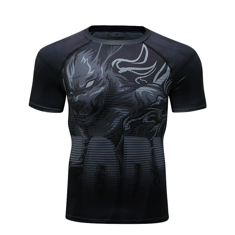 Camiseta Esportiva de Manga Curta para Homens - O Retalho
