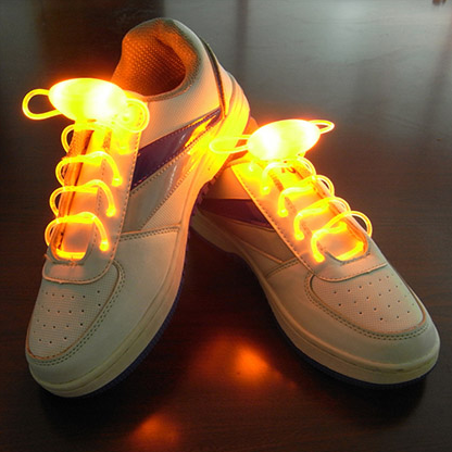 Led Sport Shoe Laces Glow Shoe Strings Round Flash Light Shoelaces - O Retalho