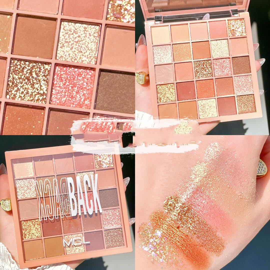 Paleta de Sombras Multi-Cores Sintéticas Fosco Perolada - O Retalho