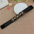 Spring And Summer Women's Thin Dress A Pair Of Buckles Elastic Waist Seal - O Retalho