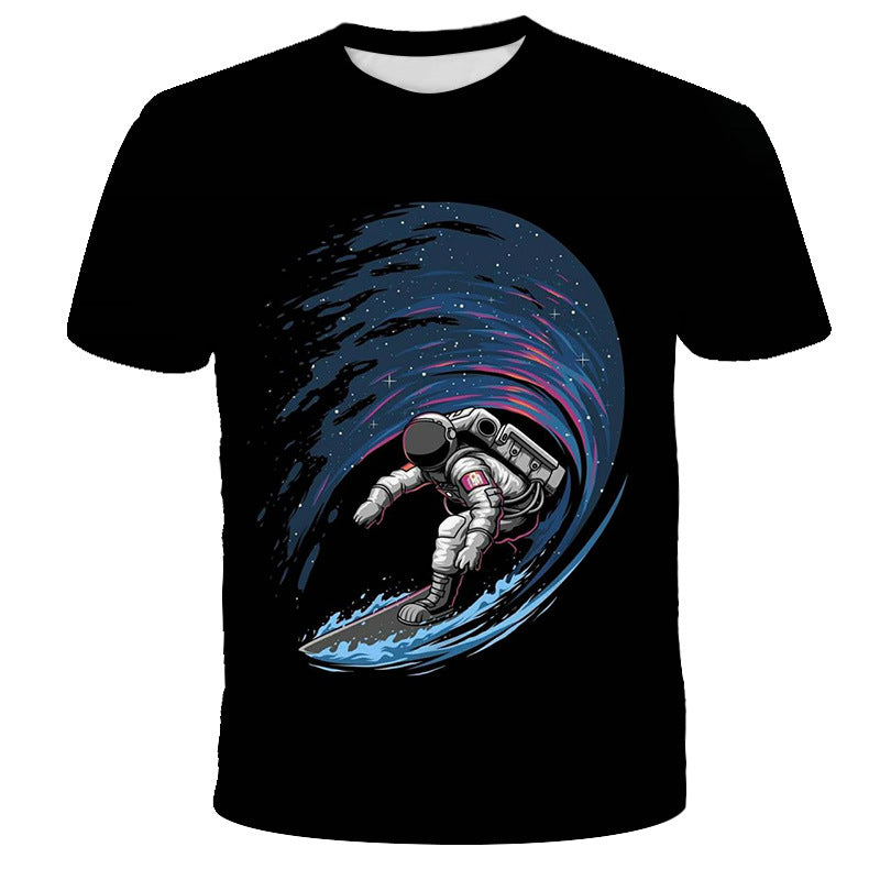Camiseta astronauta com estampa digital - O Retalho