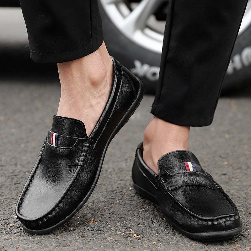 sapato masculino de couro com fundo macio - O Retalho