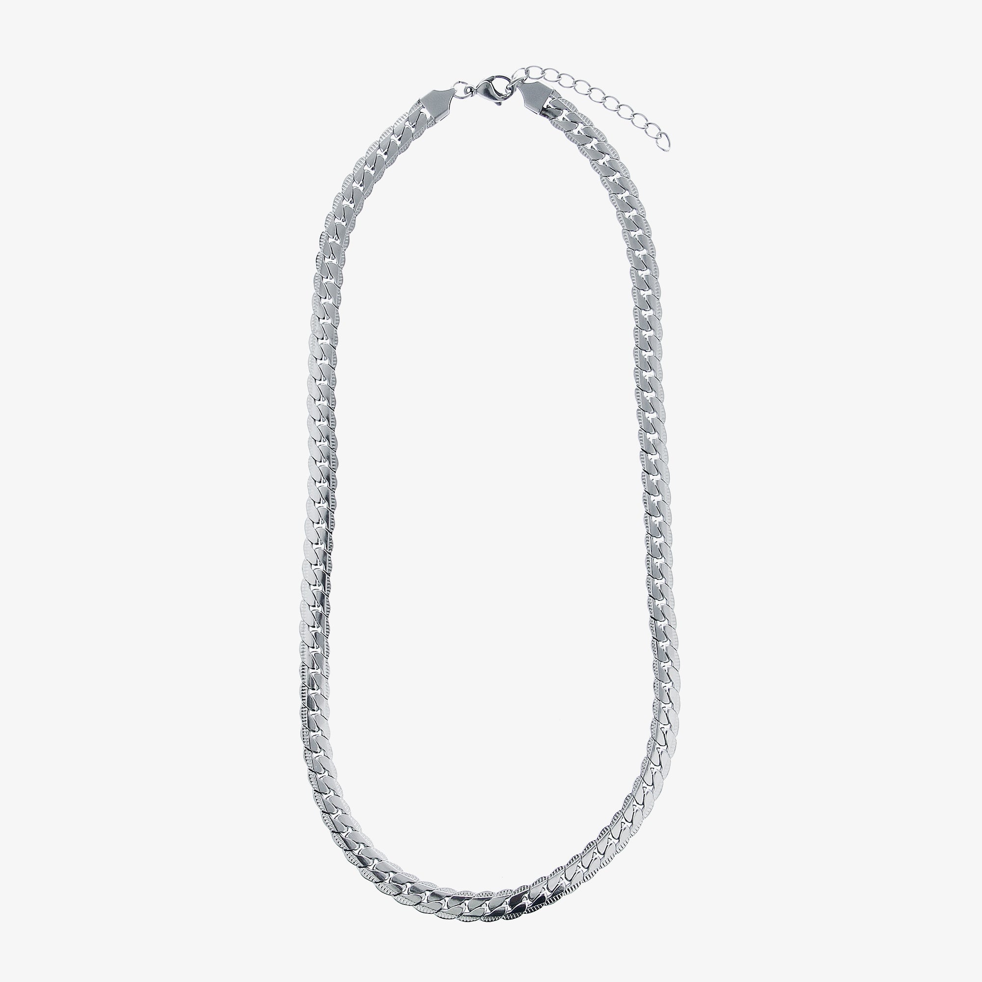 Colar masculino de aço inoxidável e elegante - O Retalho