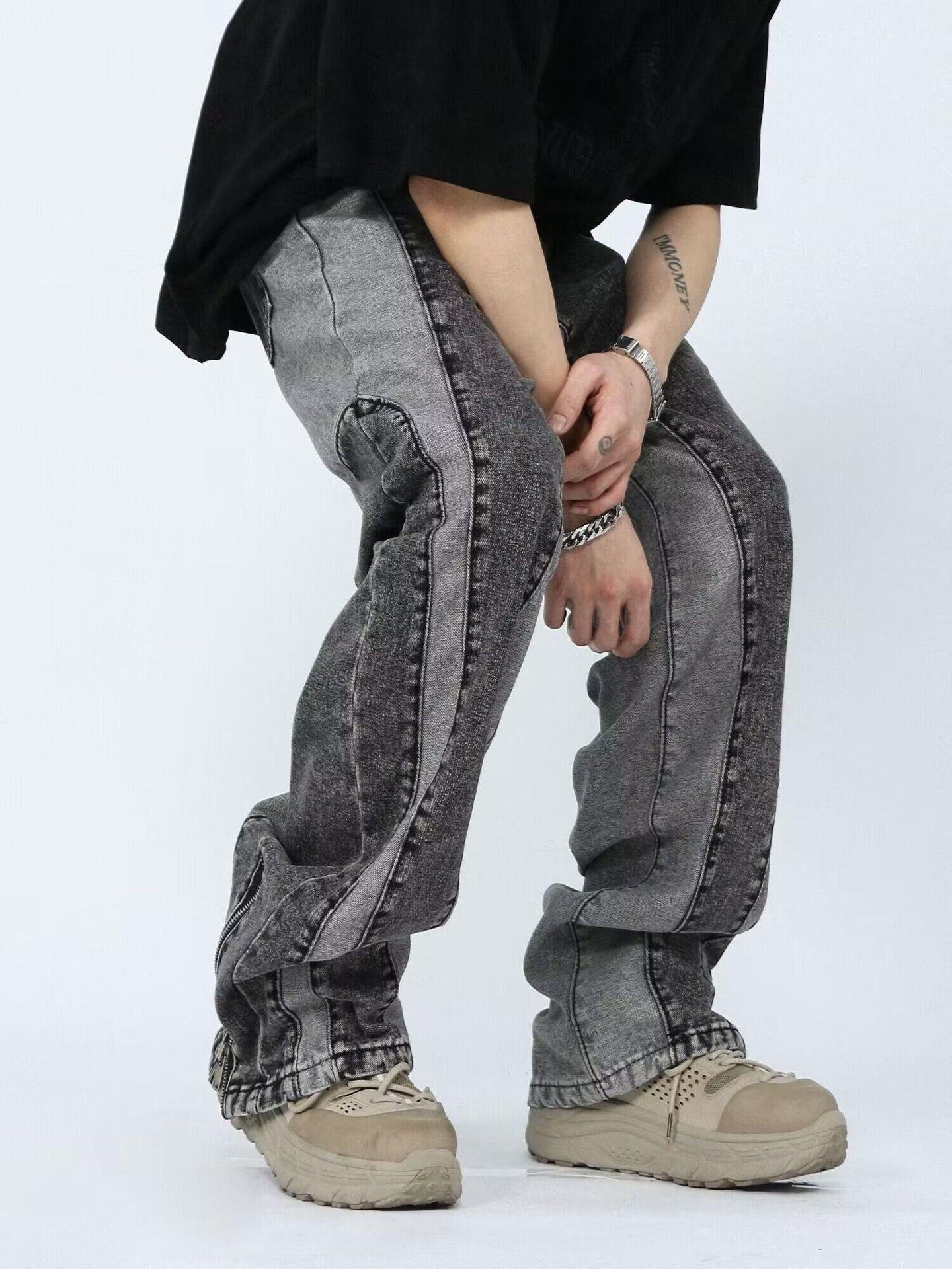 Calça Jeans Street Personalizada com Graffiti - O Retalho