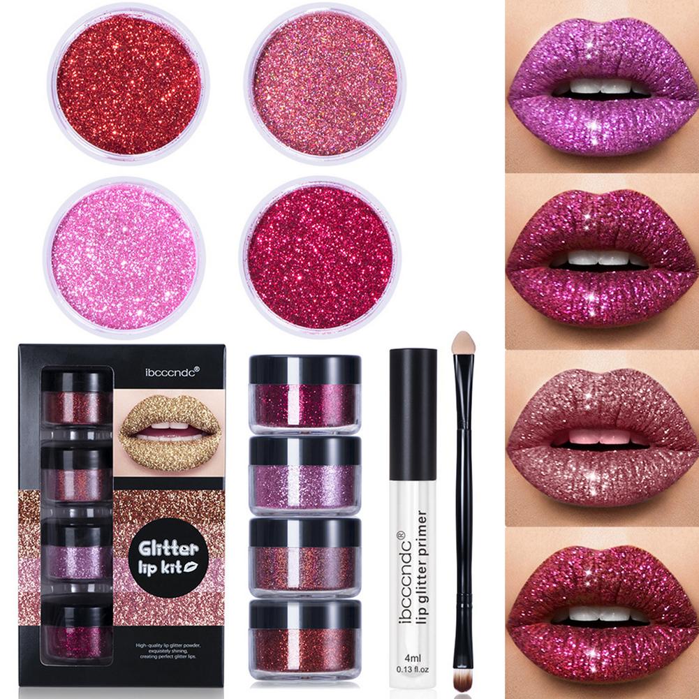 Batom Brilhante de Gloss Labial com Glitter DIY, à prova d'água - O Retalho