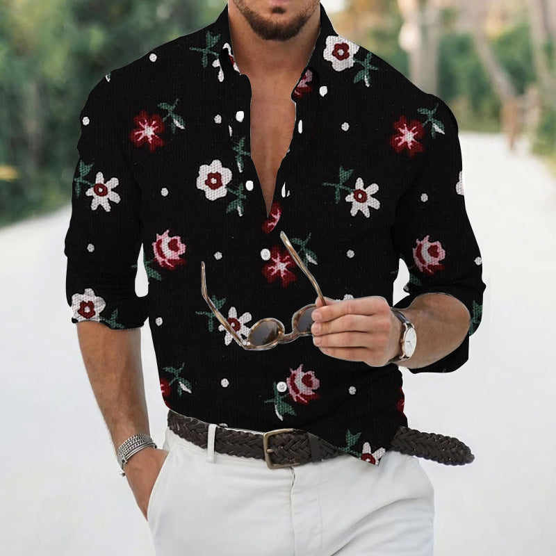 🌊Camisa Tropical Masculina Retrô - O Retalho