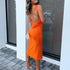 vestido com as costas abertas longo - O Retalho