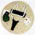 Women's Temperament Leisure Stitching Tube Top Split Swimsuit