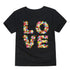 Camiseta infantil com estampa de letras - O Retalho