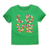 Camiseta infantil com estampa de letras - O Retalho