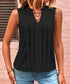 Blusa plissada com decote V - O Retalho