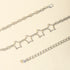 Simple Fashion Men And Women Star Metal Waist Chain Sexy Cutout Five-pointed Star Body Chain Jeans Dress Accessories - O Retalho