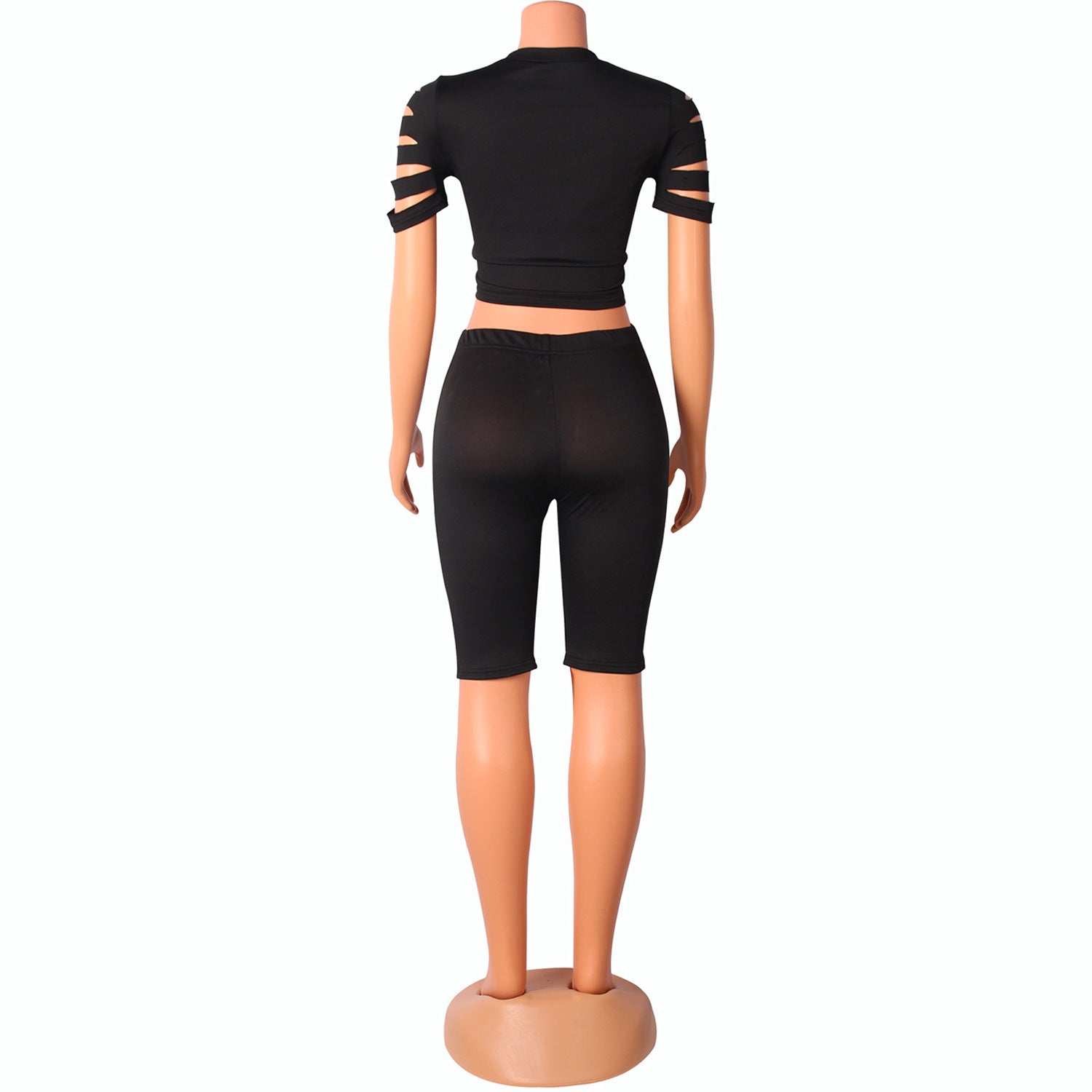Conjunto Esportivo Casual Fashion com Detalhes Desfiados para Mulheres - O Retalho