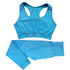Conjunto Leggings de Cintura Alta e Top Crop Fitness Esportivo - O Retalho