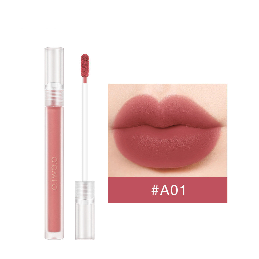 O.TWO.O Matte Waterproof Long Lasting Non-stick Moisturizing Lip Glaze - O Retalho