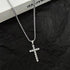 Colar com cruz de diamante para homens - O Retalho