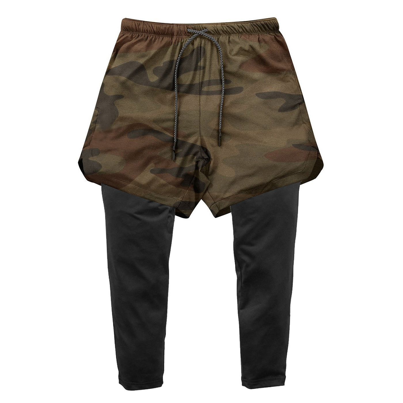 Shorts de Esportes para Corrida e Academia - 2 em 1, Secagem Rápida - O Retalho