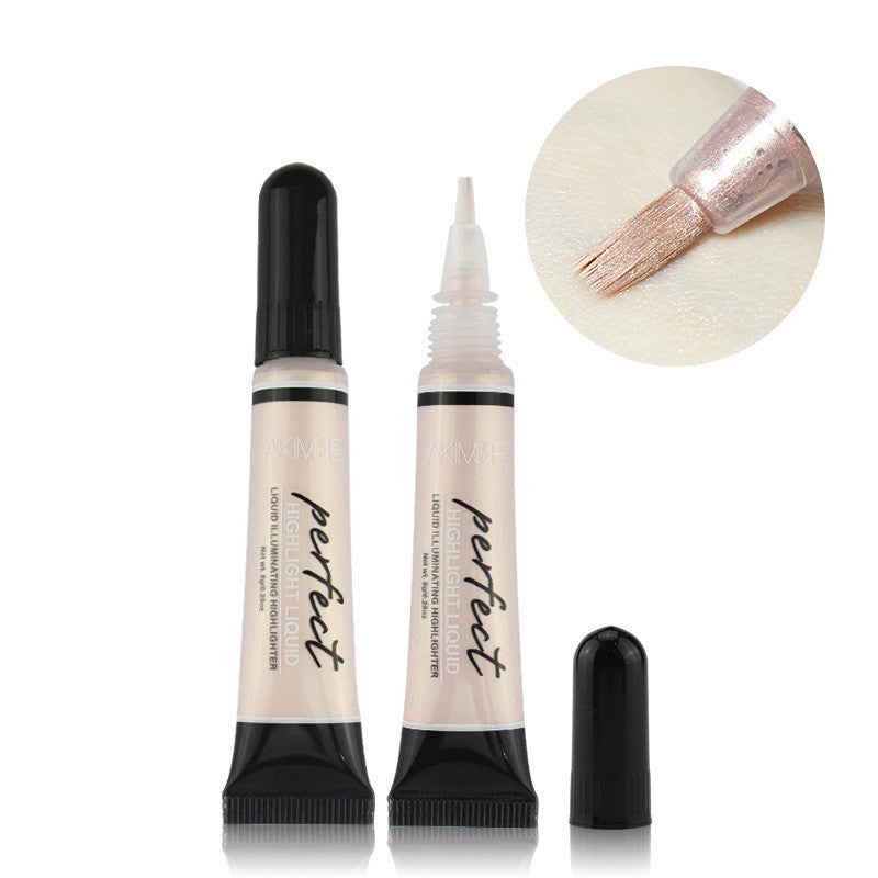 Liquid Foundation Shimmer Brightener Concealer Primer Base Contour Makeup Face Highlighter Cream - O Retalho