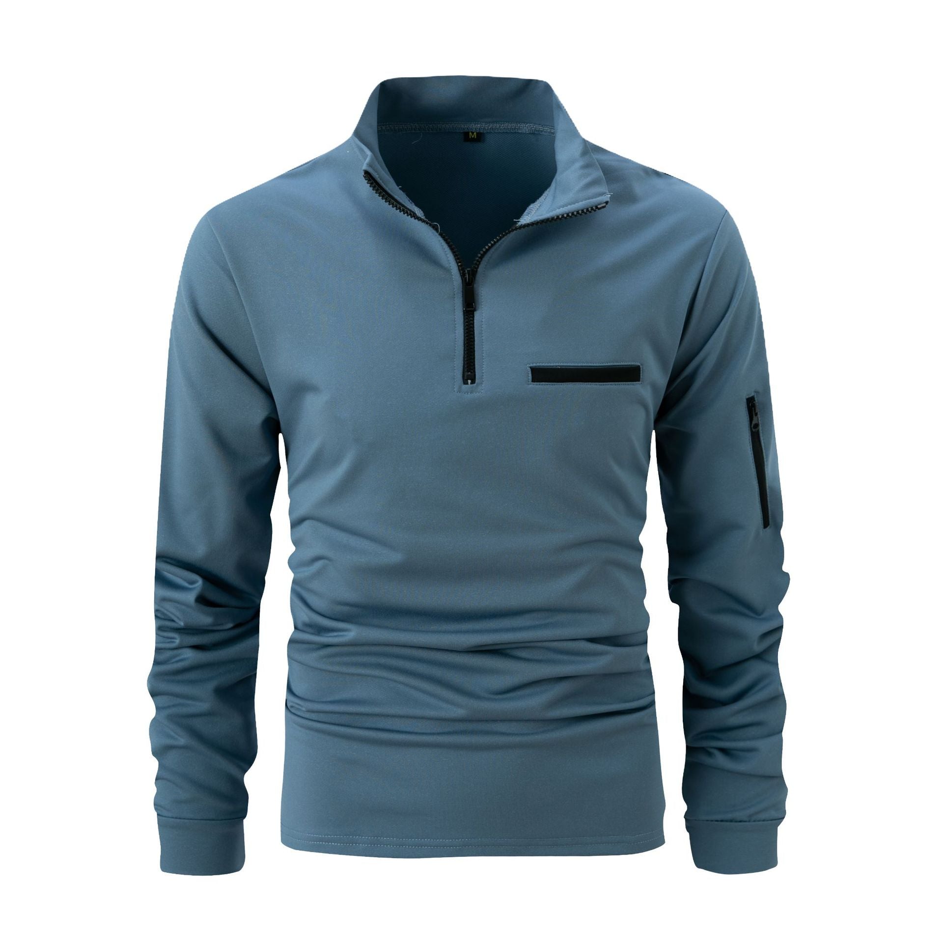 Men's Fashion Sports POLO Zipper Sweatshirt - O Retalho
