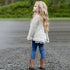 Girls cardigan sweater coat - O Retalho