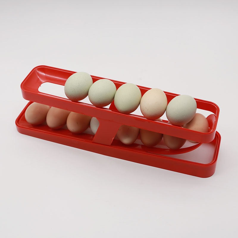 Organizador Automático de Ovos para Geladeira - Mantenha a Ordem e a Frescura na Sua Geladeira - O Retalho