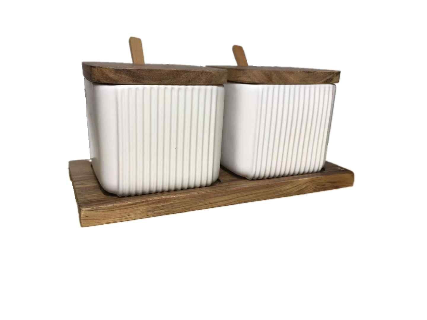 Household Seasoning Box Ceramic Seasoning Jar Set - O Retalho