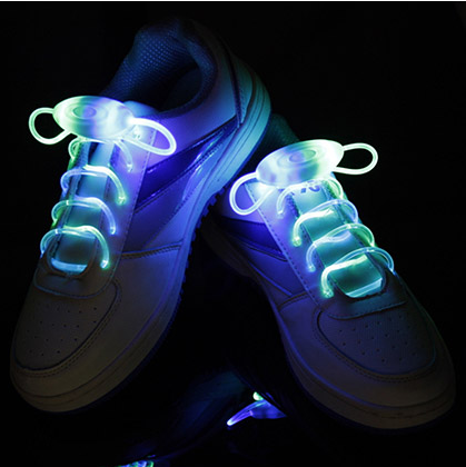Led Sport Shoe Laces Glow Shoe Strings Round Flash Light Shoelaces - O Retalho